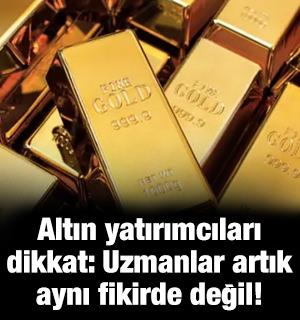 Altın yatırımcıları dikkat: Uzmanlar artık aynı fikirde değil!