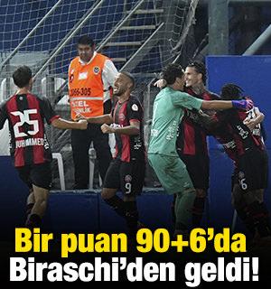 Bir puan 90+6'da Biraschi'den geldi!