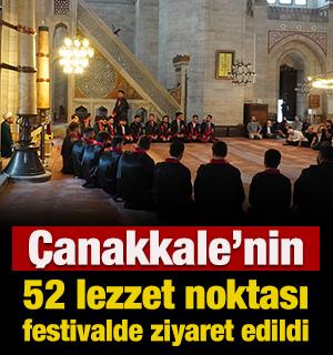 &Ccedil;anakkale'nin 52 lezzet noktası festivalde ziyaret edildi