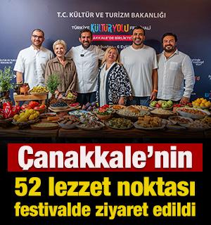 &Ccedil;anakkale'nin 52 lezzet noktası festivalde ziyaret edildi