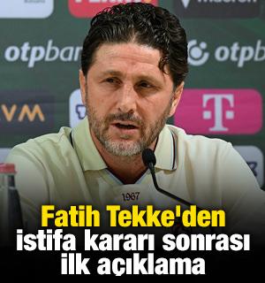 Fatih Tekke'den istifa kararı sonrası ilk a&ccedil;ıklama