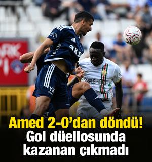Gol d&uuml;ellosunda Amed 2-0'dan d&ouml;nd&uuml;! Kazanan &ccedil;ıkmadı