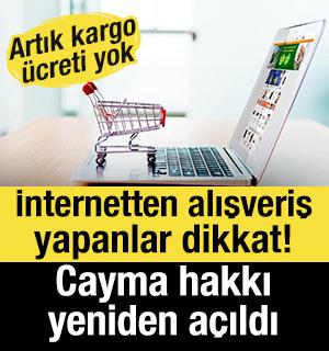 İnternetten alışveriş yapanlar dikkat! Cayma hakkı yeniden a&ccedil;ıldı: Artık kargo &uuml;creti yok