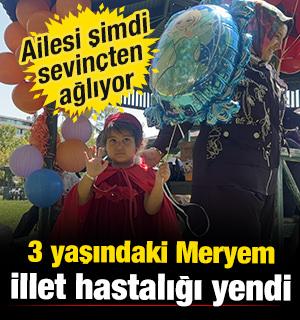 Konya'dan iyi haber: 3 yaşındaki Meryem kanseri yendi