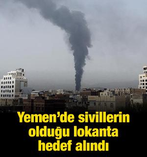 Yemen'de sivillerin olduğu lokanta vuruldu