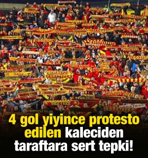 S&uuml;per Lig ekibinin kalecisi taraftara ateş p&uuml;sk&uuml;rd&uuml;