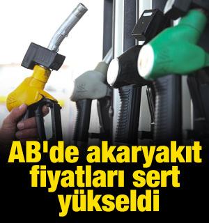 AB'de akaryakıt fiyatları sert y&uuml;kseldi