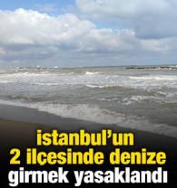 İstanbul'un 2 il&ccedil;esinde denize girmek yasaklandı