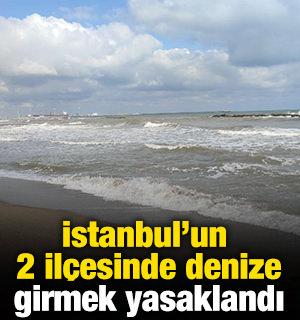 İstanbul'un 2 il&ccedil;esinde denize girmek yasaklandı