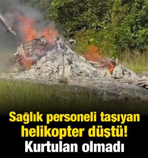 Malezya'da helikopter d&uuml;şt&uuml;, kurtulan olmadı