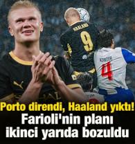 Porto direndi, Haaland yıktı! Farioli'nin planı ikinci yarıda bozuldu