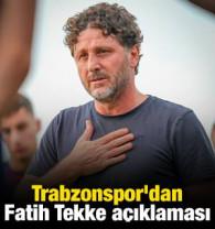 Trabzonspor'dan Fatih Tekke a&ccedil;ıklaması