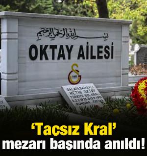 T&uuml;rk futbolunun 'Ta&ccedil;sız Kral'ı kabri başında anıldı!