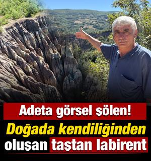 Binlerce yılda oluştu, taştan labirenti andırıyor: Tokat&rsquo;taki Dilim Kayalar mest ediyor