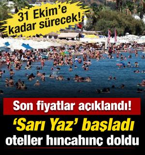 Bodrum&rsquo;da &lsquo;Sarı Yaz&rsquo; yoğunluğu: Doluluk oranları y&uuml;zde 85&rsquo;e ulaştı