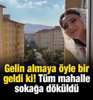 Ankara'da eşi benzeri g&ouml;r&uuml;lmemiş gelin alma!