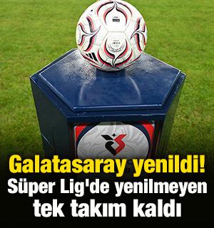 Galatasaray yenildi! S&uuml;per Lig'de yenilmeyen tek takım kaldı