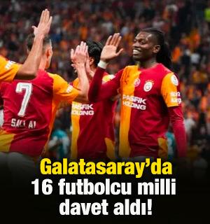 Galatasaray'da 16 futbolcu milli davet aldı!