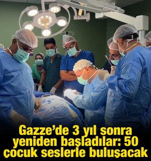 Gazze&rsquo;de 3 yıl sonra yeniden başladılar: 50 &ccedil;ocuk seslerle buluşacak