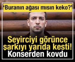 Oğuzhan Ko&ccedil; seyircisinin o hareketini g&ouml;r&uuml;nce konseri yarıda kesti!