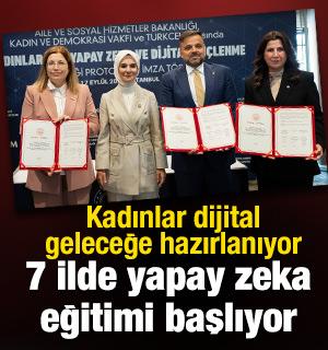 Kadınlar dijital geleceğe hazırlanıyor: 7 ilde yapay zeka eğitimi başlıyor