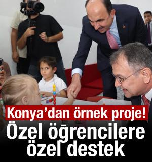 Konya&rsquo;da &ouml;zel &ouml;ğrenciler i&ccedil;in &ouml;nemli destek! 2 bin 135 &ouml;ğrenciye eğitim materyali
