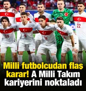 Milli futbolcudan flaş karar: Milli takım kariyerini noktaladı