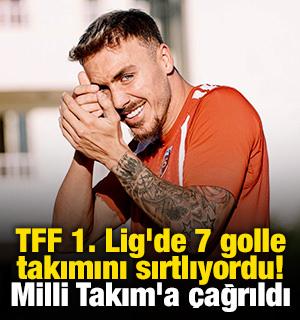 TFF 1. Lig'de 7 golle takımını sırtlıyordu! Milli Takım'a &ccedil;ağrıldı