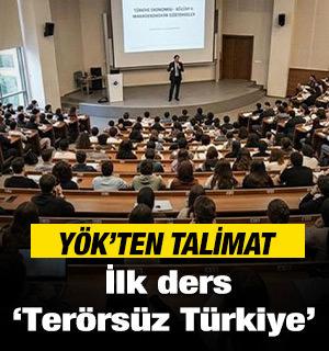 Y&Ouml;K duyurdu: Akademik yılın ilk dersi &lsquo;Ter&ouml;rs&uuml;z T&uuml;rkiye&rsquo;