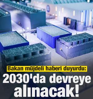 Bakan Bayraktar m&uuml;jdeli haberi duyurdu: 2030'da devreye alınacak!