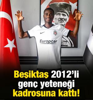 Beşiktaş 2012 doğumlu yeteneği kadrosuna kattı!
