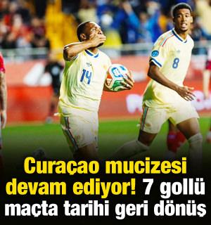 Cura&ccedil;ao mucizesi devam ediyor! 7 goll&uuml; ma&ccedil;ta tarihi geri d&ouml;n&uuml;ş