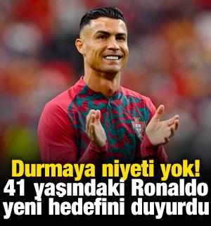 Durmaya niyeti yok! 41 yaşındaki Ronaldo yeni hedefini duyurdu
