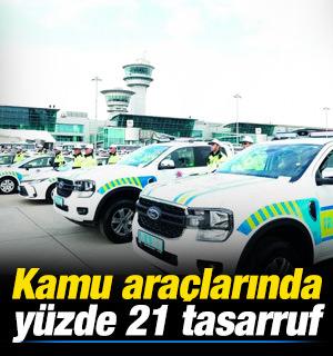 Kamu ara&ccedil;larında y&uuml;zde 21 tasarruf
