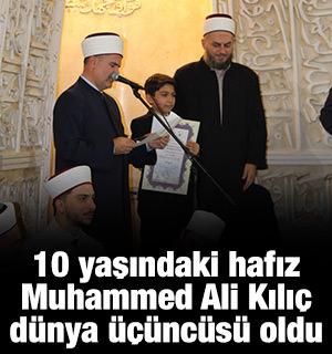 10 Yaşındaki Muhammed Ali Kılı&ccedil; Hırvatistan'da d&uuml;nya &uuml;&ccedil;&uuml;nc&uuml;s&uuml; oldu