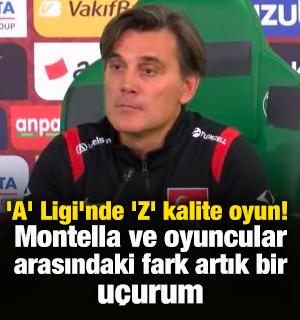 'A' Ligi'nde 'Z' kalite oyun! Montella ve oyuncular arasındaki fark artık bir u&ccedil;urum