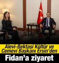 Alevi-Bektaşi K&uuml;lt&uuml;r ve Cemevi Başkanı Ersin&rsquo;den, Dışişleri Bakanı Fidan&rsquo;a ziyaret