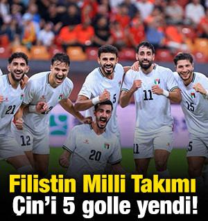 Filistin Milli Takımı &Ccedil;in'i 5 golle yendi!
