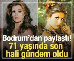 Bodrum'dan paylaştı! 71 yaşında g&uuml;zelliğiyle b&uuml;y&uuml;ledi