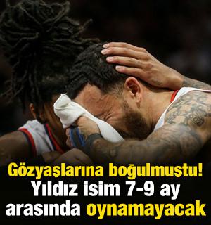 G&ouml;zyaşlarına boğulmuştu! Yıldız isim 7-9 ay oynamayacak