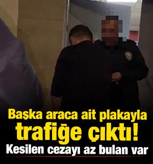 Kayseri'de başka araca ait plakayla trafiğe &ccedil;ıkan s&uuml;r&uuml;c&uuml;ye 496 bin TL ceza