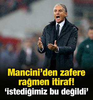 Mancini'den zafere rağmen itiraf! 'İstediğimiz oyun bu değildi'