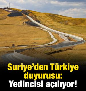 Suriye'den T&uuml;rkiye duyurusu: Yedincisi i&ccedil;in &ccedil;alışmalar başladı