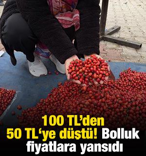 100 TL'den 50 TL'ye d&uuml;şt&uuml;! Bolluk fiyatlara yansıdı