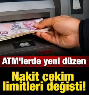 ATM'lerde yeni d&uuml;zen: Nakit &ccedil;ekim limitleri değişti!