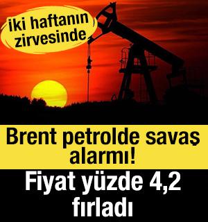 Brent petrolde savaş alarmı! Fiyat y&uuml;zde 4,2 fırladı: İki haftanın zirvesinde