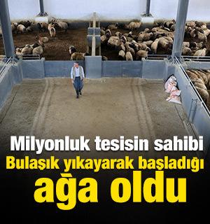 Bulaşık yıkayarak başladığı iş hayatı milyonluk tesise ulaştı