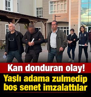 Burdur'da kan donduran olay! Yaşlı adama zulmedip boş senet imzalattılar 