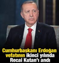 Cumhurbaşkanı Erdoğan vefatının ikinci yılında Recai Kutan'ı andı
