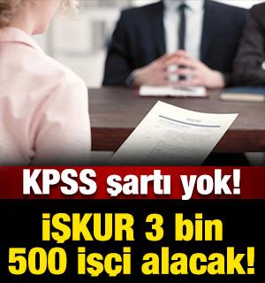 İŞKUR duyurdu: KPSS şartı olmadan 47 ilde 3 bin 500 iş&ccedil;i alınacak!